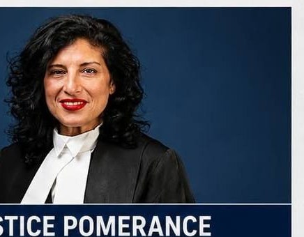 The Honourable Renee M. Pomerance portrait crop from Pat King appeal advocacy graphic